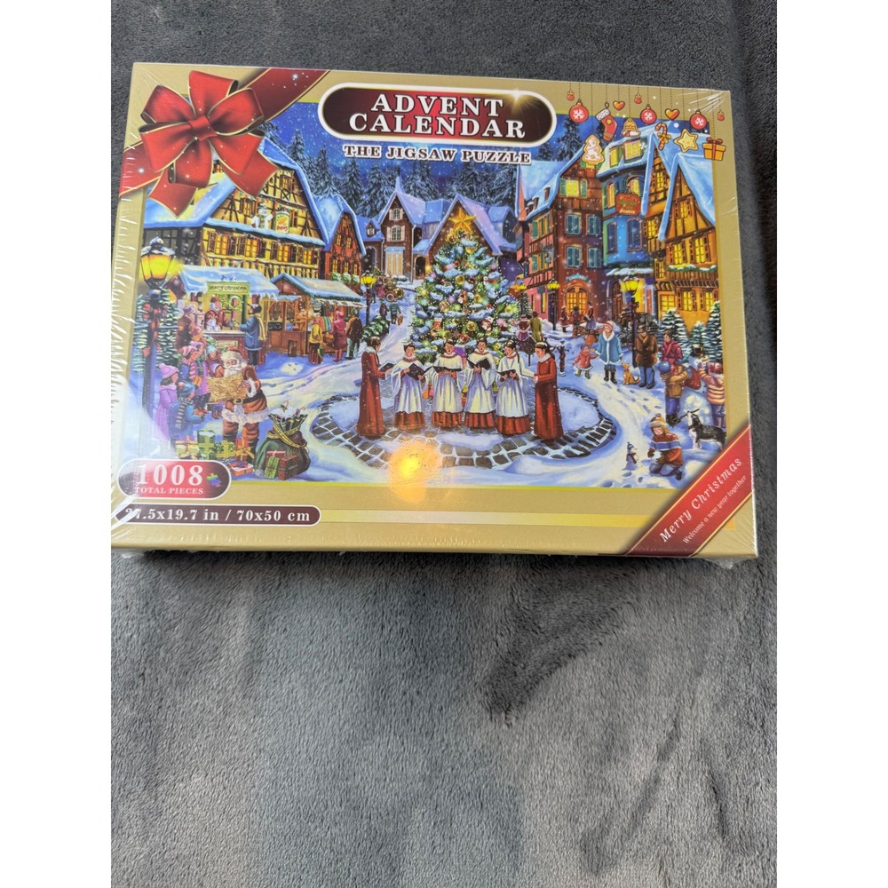 Advent Calendar The Jigsaw Puzzle 1008 Pieces Christmas Village Scene